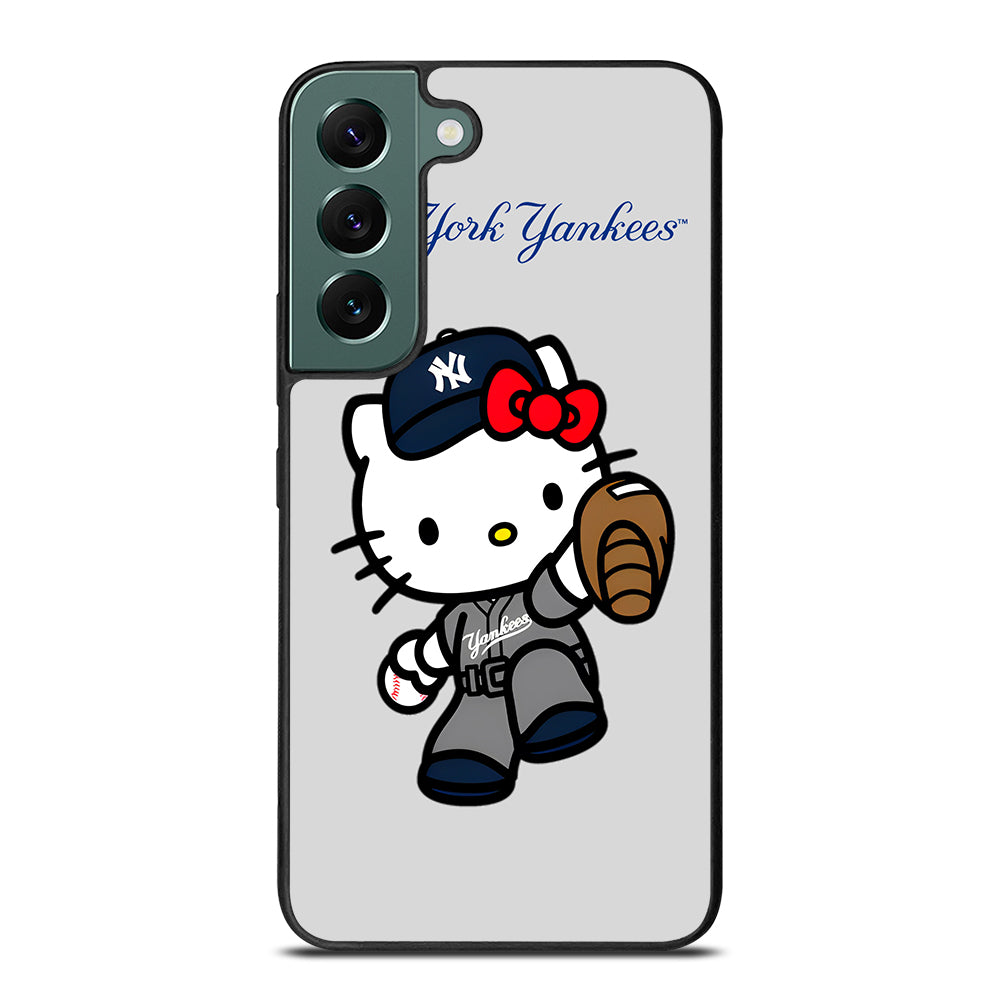 NEW YORK YANKEES HELLO KITTY CARTOON Samsung Galaxy S22 Case Cover