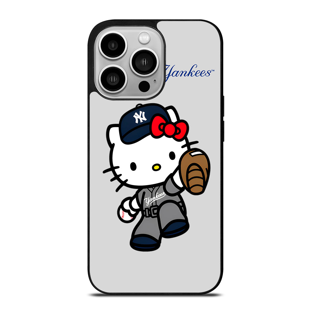 NEW YORK YANKEES HELLO KITTY CARTOON iPhone 14 Pro Case Cover