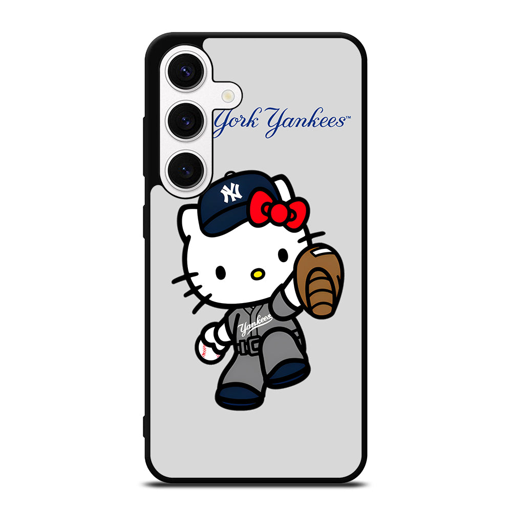 NEW YORK YANKEES HELLO KITTY CARTOON Samsung Galaxy S24 Case Cover