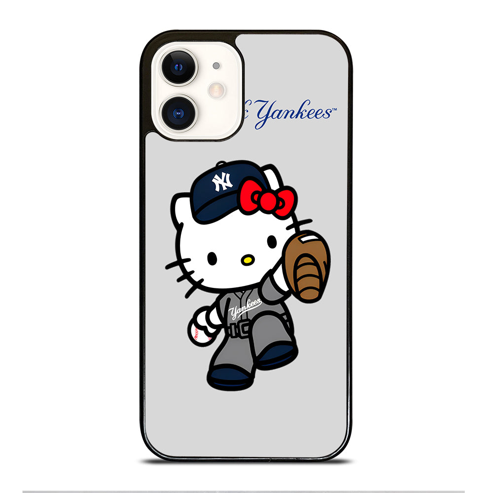 NEW YORK YANKEES HELLO KITTY CARTOON iPhone 12 Case Cover
