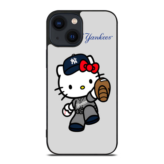 NEW YORK YANKEES HELLO KITTY CARTOON iPhone 14 Plus Case Cover
