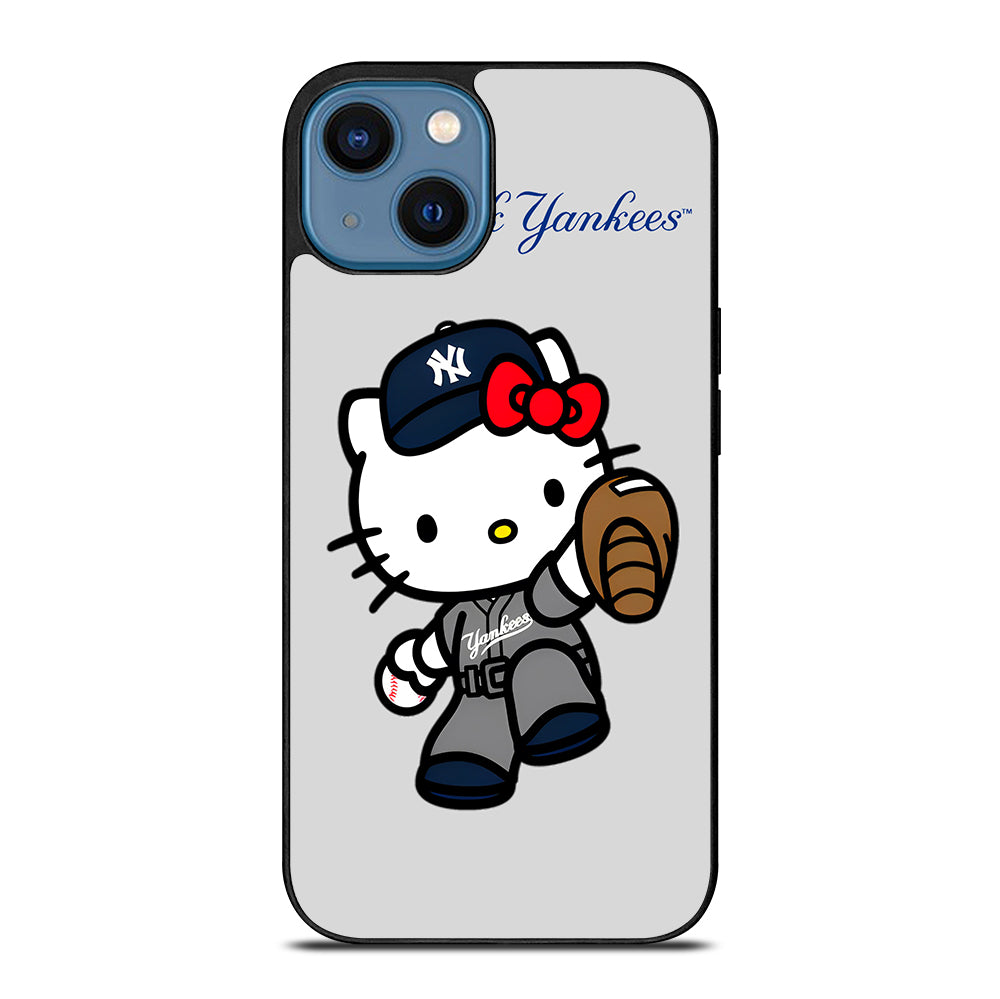 NEW YORK YANKEES HELLO KITTY CARTOON iPhone 14 Case Cover