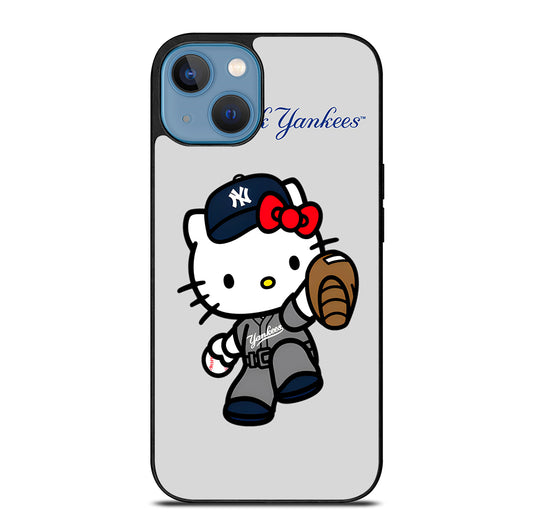 NEW YORK YANKEES HELLO KITTY CARTOON iPhone 13 Case Cover