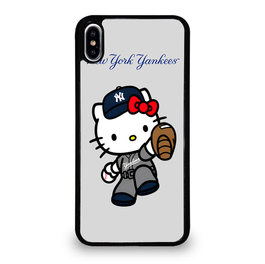NEW YORK YANKEES HELLO KITTY CARTOON iPhone XS Max Case Cover
