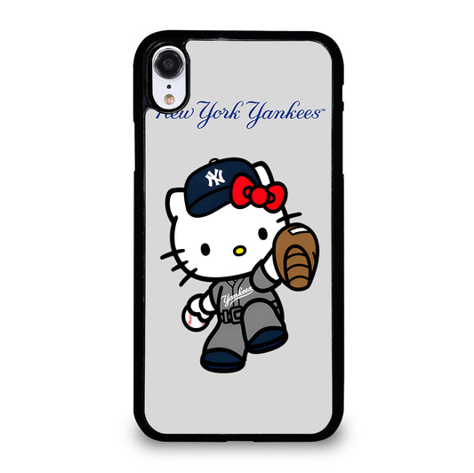 NEW YORK YANKEES HELLO KITTY CARTOON iPhone XR Case Cover
