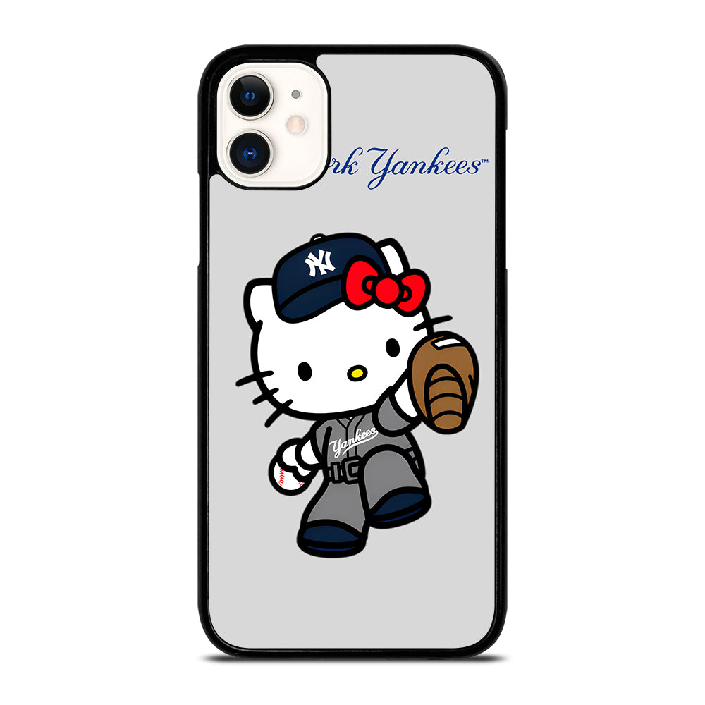NEW YORK YANKEES HELLO KITTY CARTOON iPhone 11 Case Cover