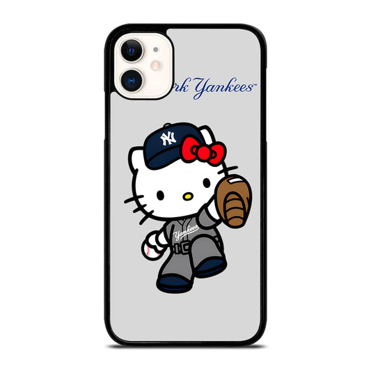 NEW YORK YANKEES HELLO KITTY CARTOON iPhone 11 Case Cover