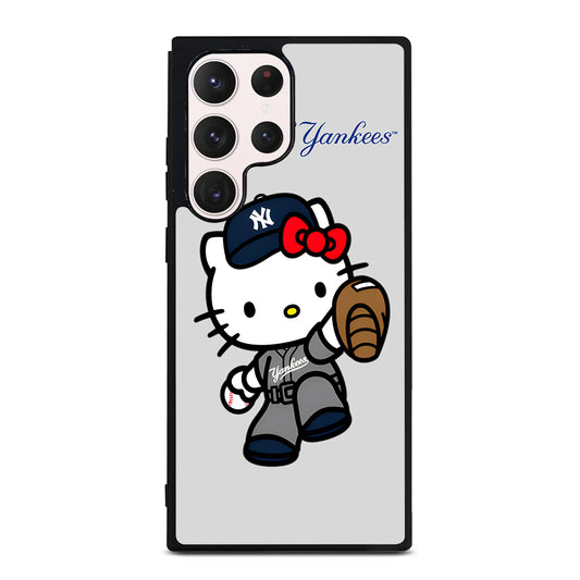 NEW YORK YANKEES HELLO KITTY CARTOON Samsung Galaxy S23 Ultra Case Cover