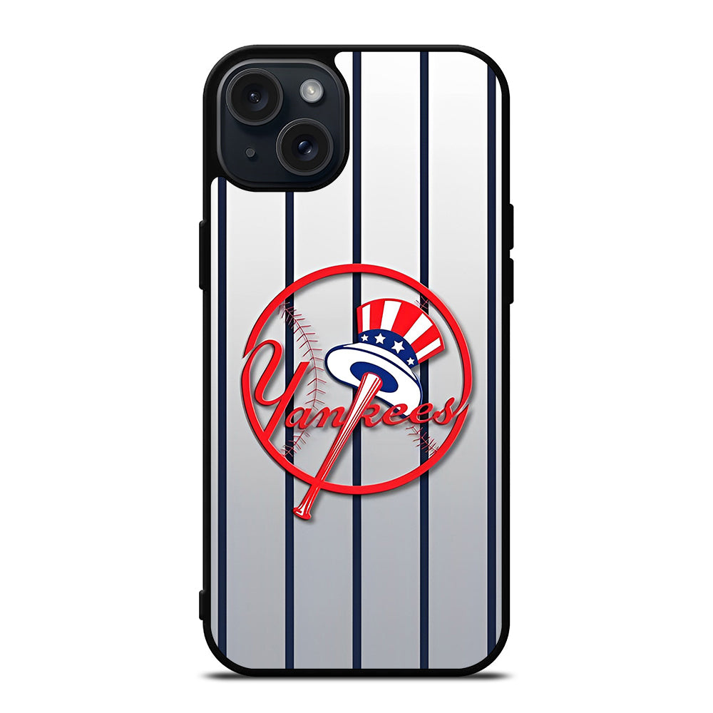 NEW YORK YANKEES STRIPE LOGO iPhone 15 Plus Case Cover