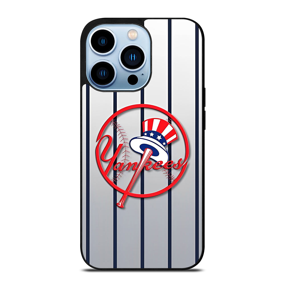 NEW YORK YANKEES STRIPE LOGO iPhone 13 Pro Max Case Cover
