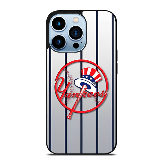 NEW YORK YANKEES STRIPE LOGO iPhone 13 Pro Max Case Cover