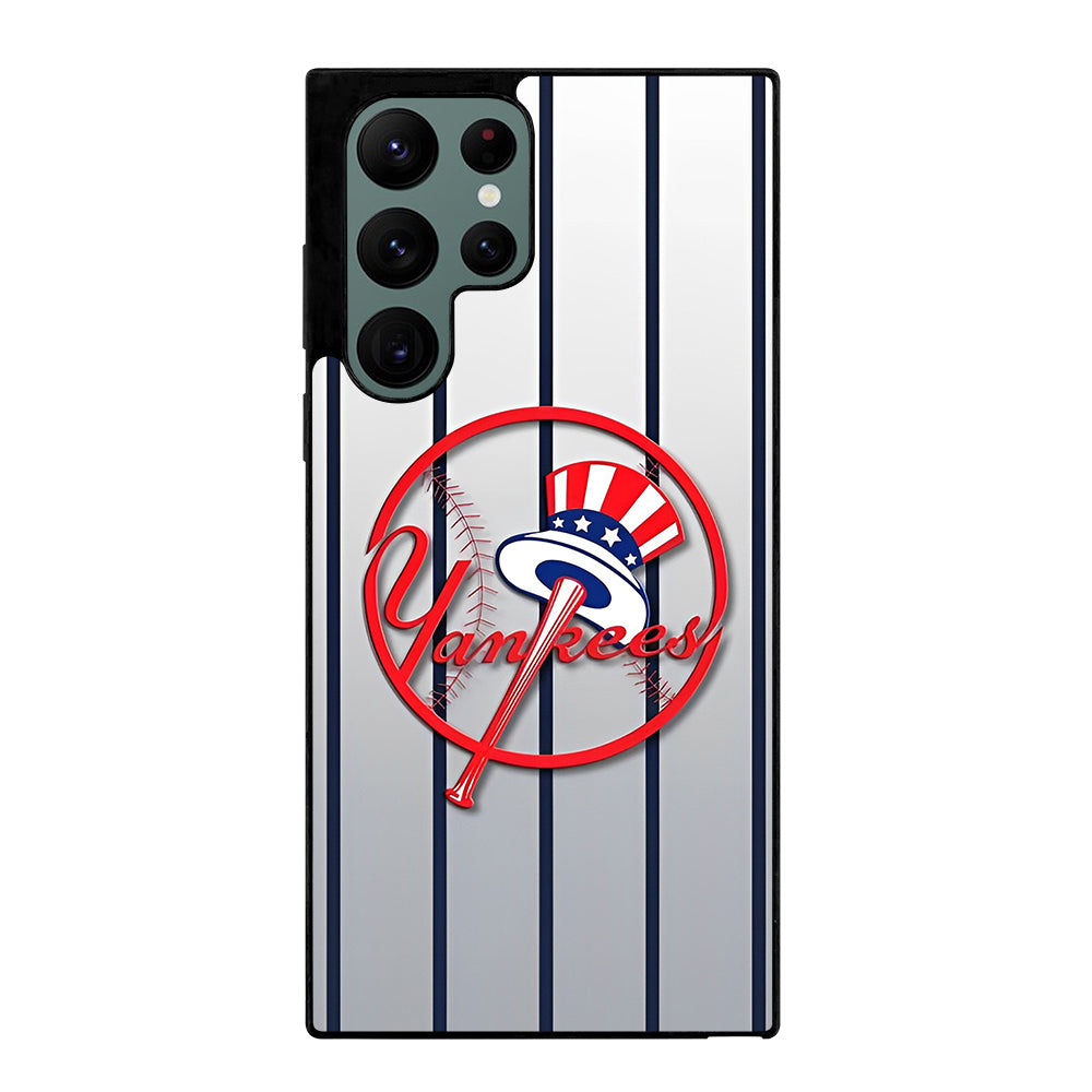 NEW YORK YANKEES STRIPE LOGO Samsung Galaxy S22 Ultra Case Cover