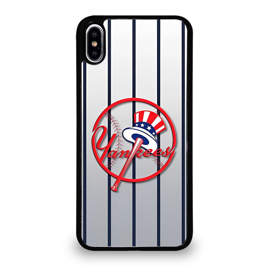 NEW YORK YANKEES STRIPE LOGO iPhone XS Max Case Cover