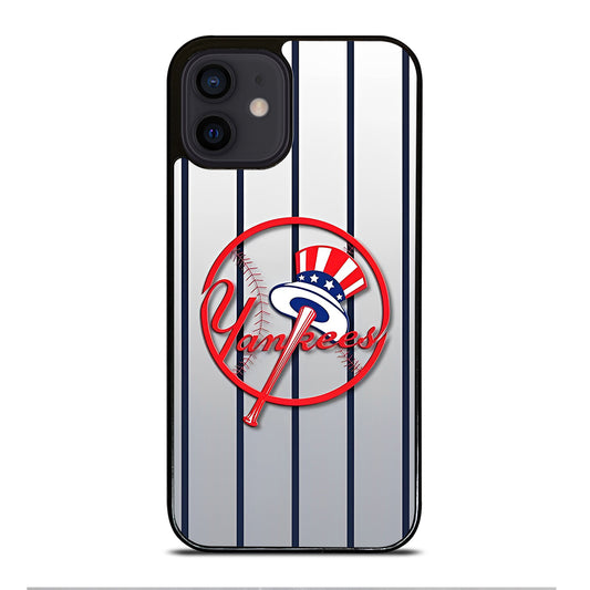 NEW YORK YANKEES STRIPE LOGO iPhone 12 Mini Case Cover