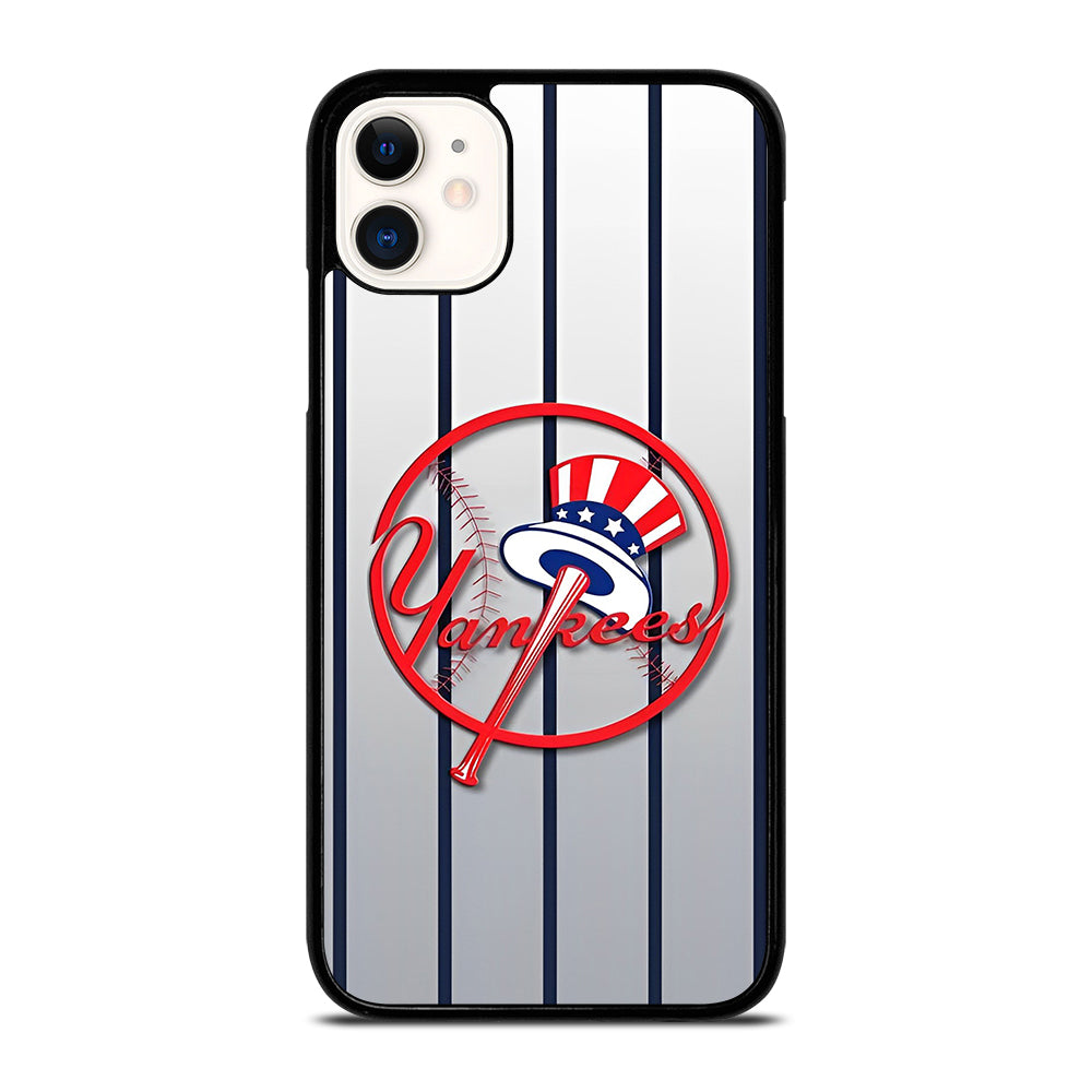 NEW YORK YANKEES STRIPE LOGO iPhone 11 Case Cover
