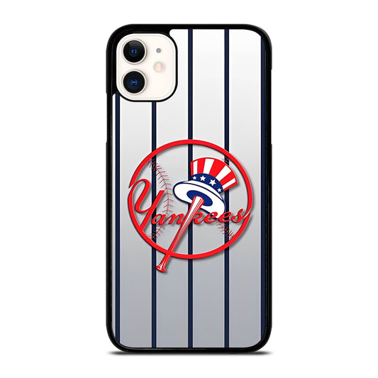NEW YORK YANKEES STRIPE LOGO iPhone 11 Case Cover