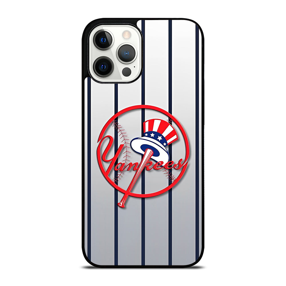 NEW YORK YANKEES STRIPE LOGO iPhone 12 Pro Max Case Cover
