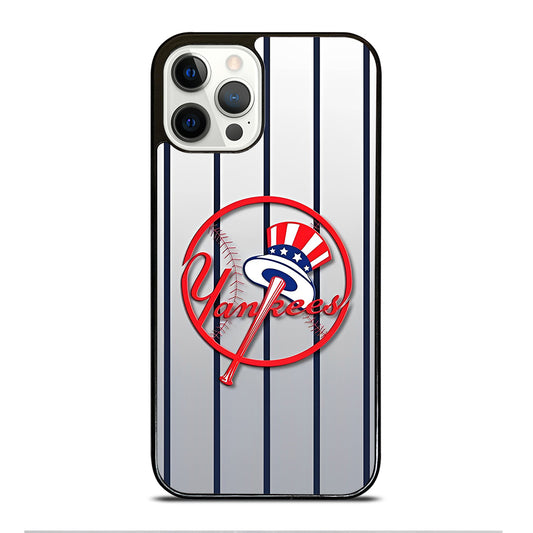 NEW YORK YANKEES STRIPE LOGO iPhone 12 Pro Case Cover