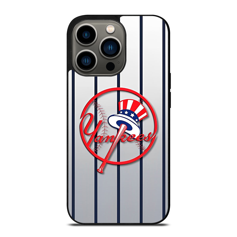 NEW YORK YANKEES STRIPE LOGO iPhone 13 Pro Case Cover