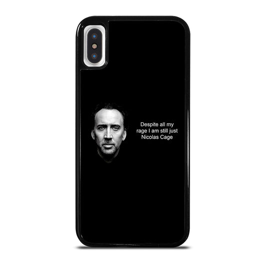 NICOLAS CAGE QUOTE 2 iPhone X / XS Case Cover