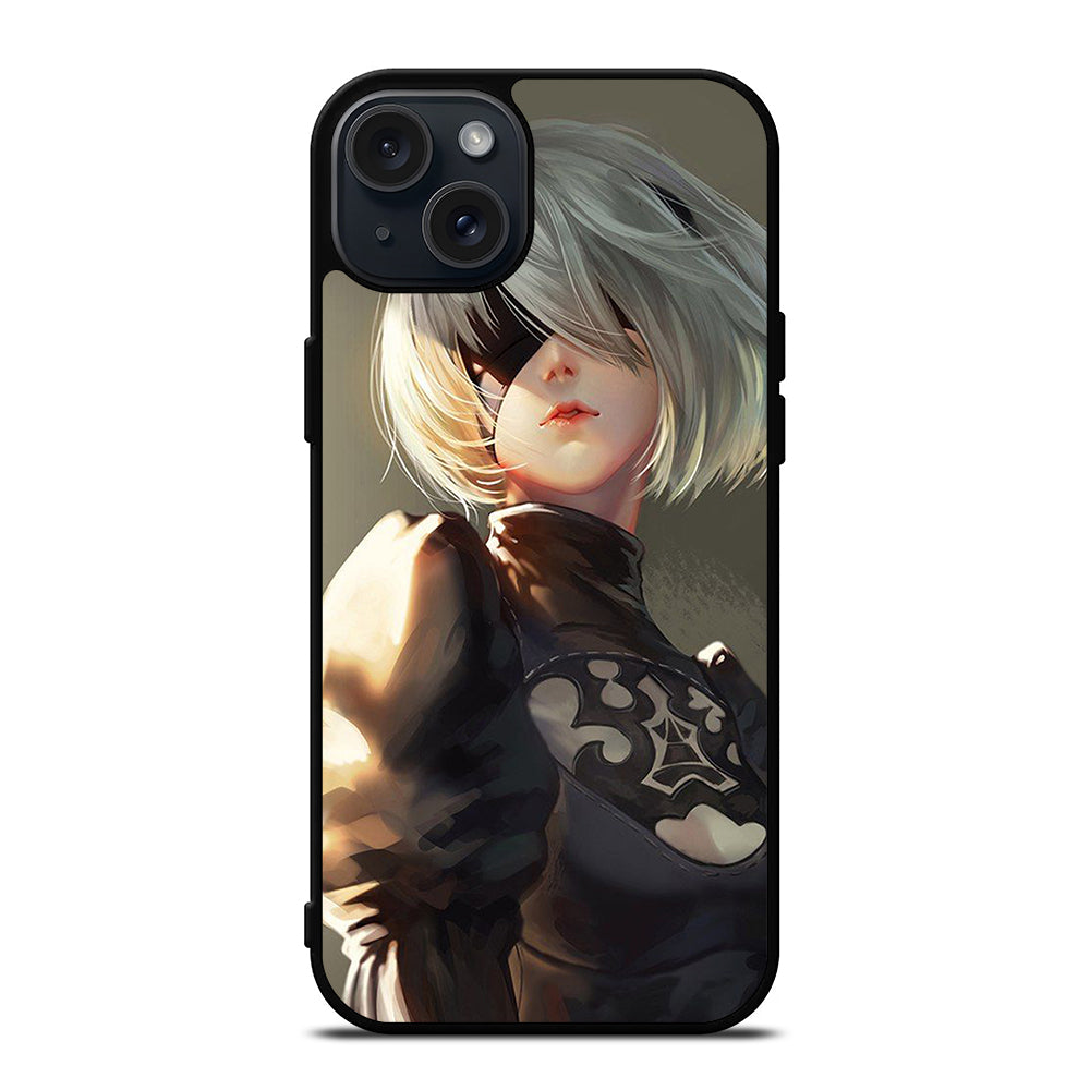 NIER AUTOMATA 2B FACE ANIME iPhone 15 Plus Case Cover