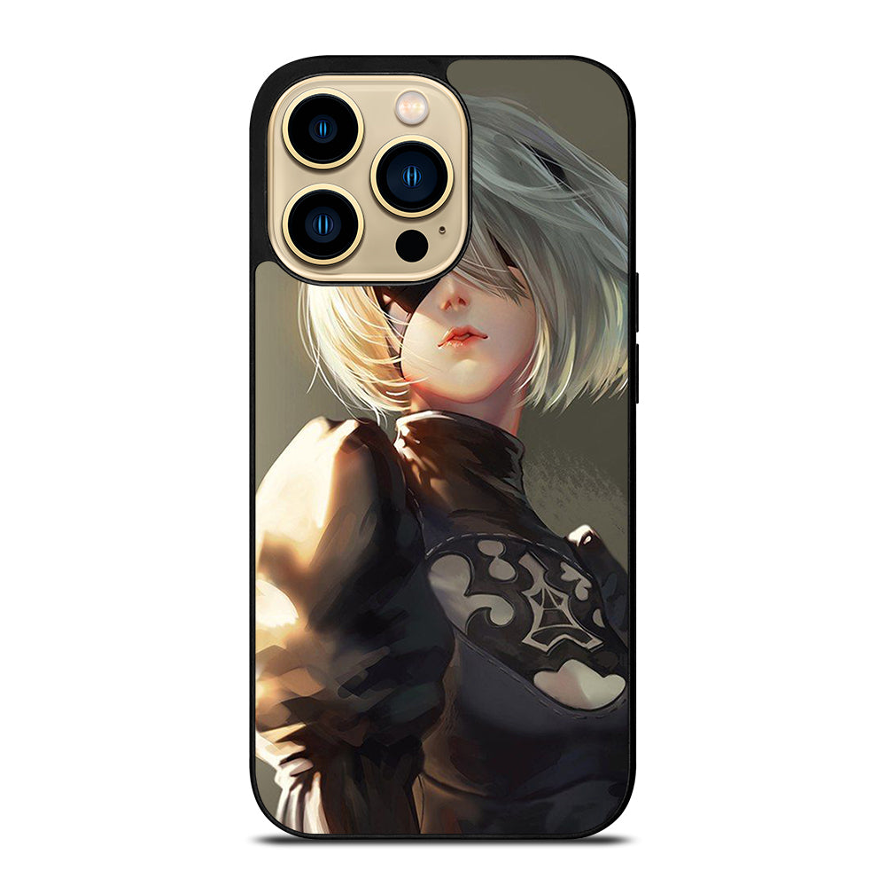 NIER AUTOMATA 2B FACE ANIME iPhone 14 Pro Max Case Cover