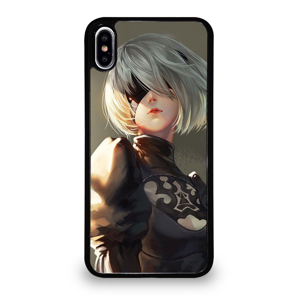NIER AUTOMATA 2B FACE ANIME iPhone XS Max Case Cover