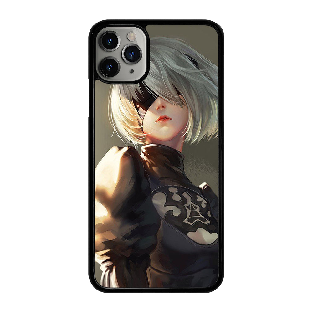 NIER AUTOMATA 2B FACE ANIME iPhone 11 Pro Max Case Cover
