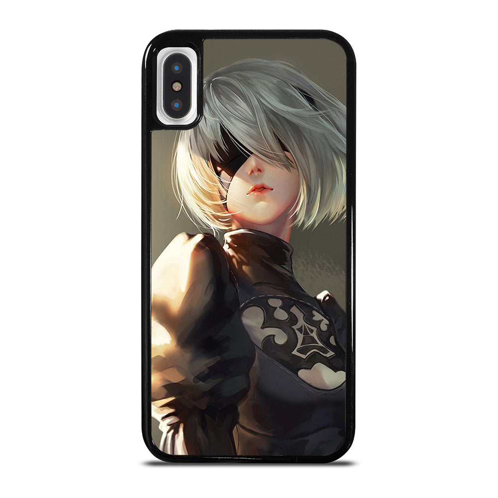 NIER AUTOMATA 2B FACE ANIME iPhone X / XS Case Cover