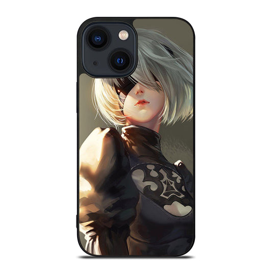 NIER AUTOMATA 2B FACE ANIME iPhone 14 Plus Case Cover