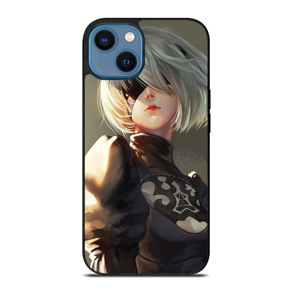 NIER AUTOMATA 2B FACE ANIME iPhone 14 Case Cover