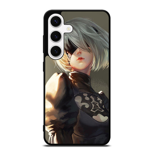 NIER AUTOMATA 2B FACE ANIME Samsung Galaxy S24 Case Cover
