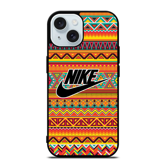 NIKE AZTEC LOGO 4 iPhone 15 Case Cover