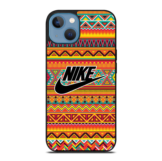 NIKE AZTEC LOGO 4 iPhone 13 Case Cover