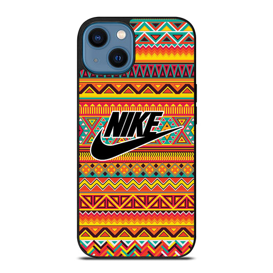NIKE AZTEC LOGO 4 iPhone 14 Case Cover