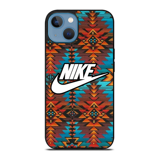 NIKE AZTEC LOGO 5 iPhone 13 Case Cover