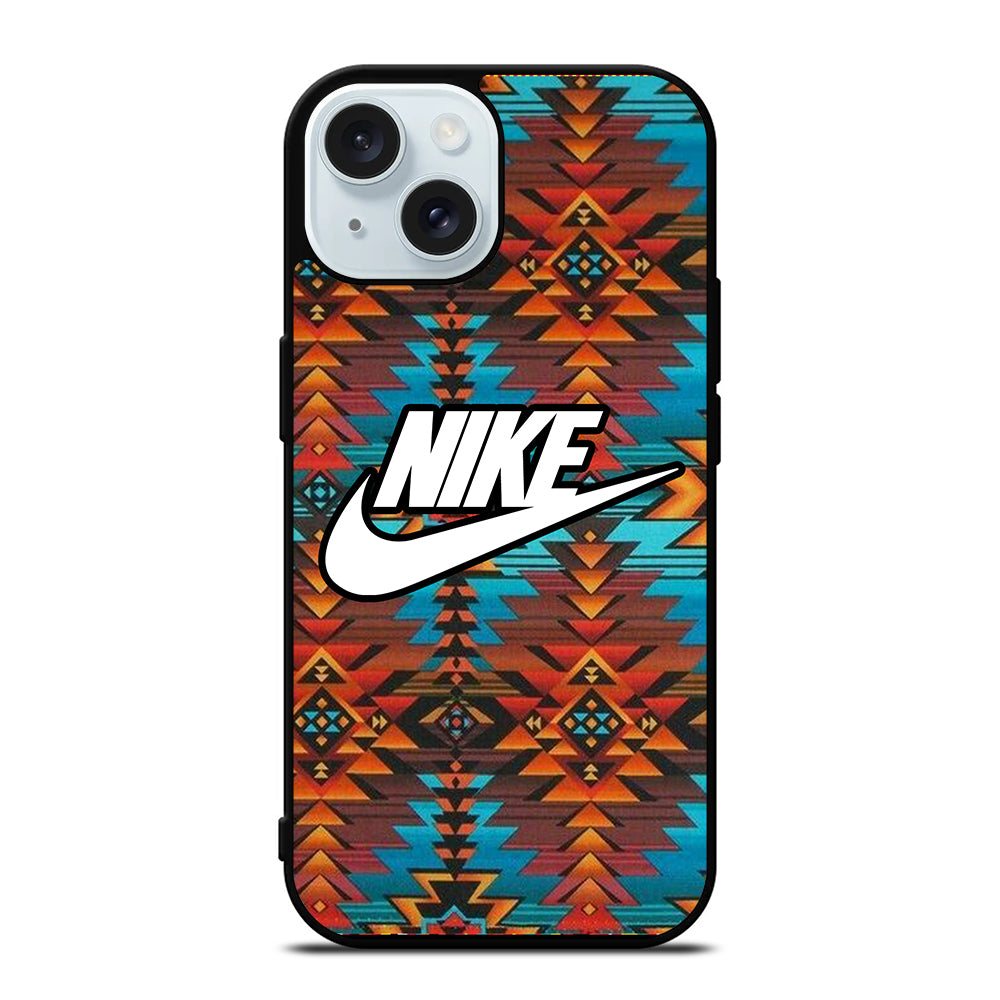 NIKE AZTEC LOGO 5 iPhone 15 Case Cover