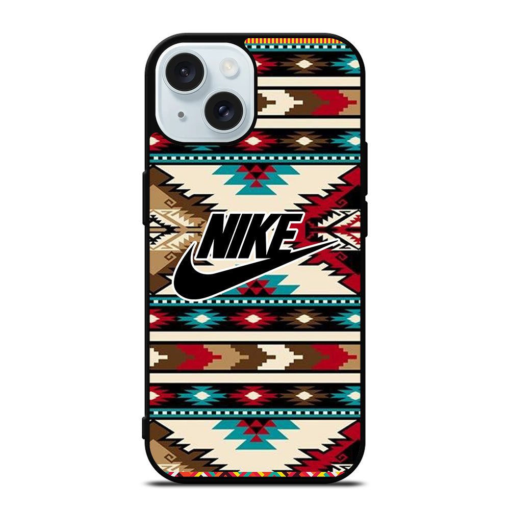 NIKE AZTEC LOGO 6 iPhone 15 Case Cover