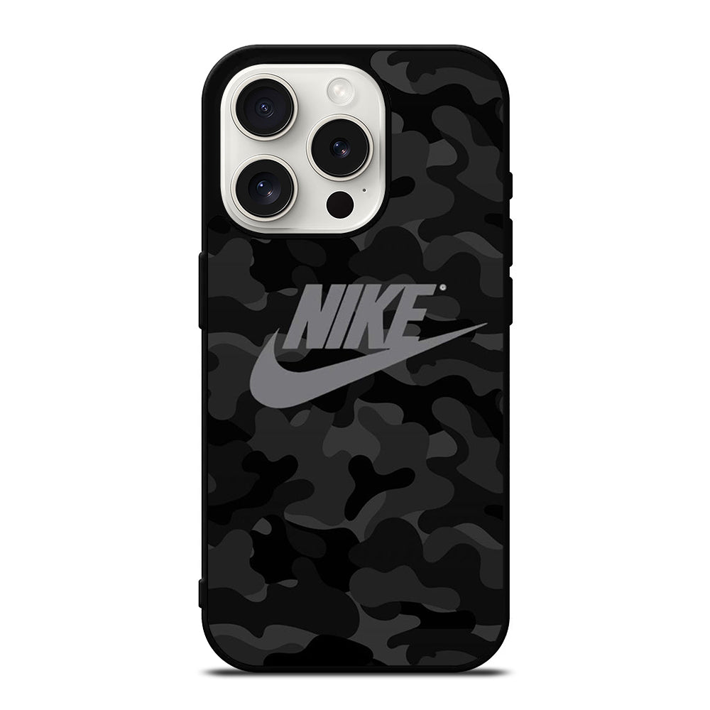 NIKE CAMO ART LOGO iPhone 15 Pro Case Cover