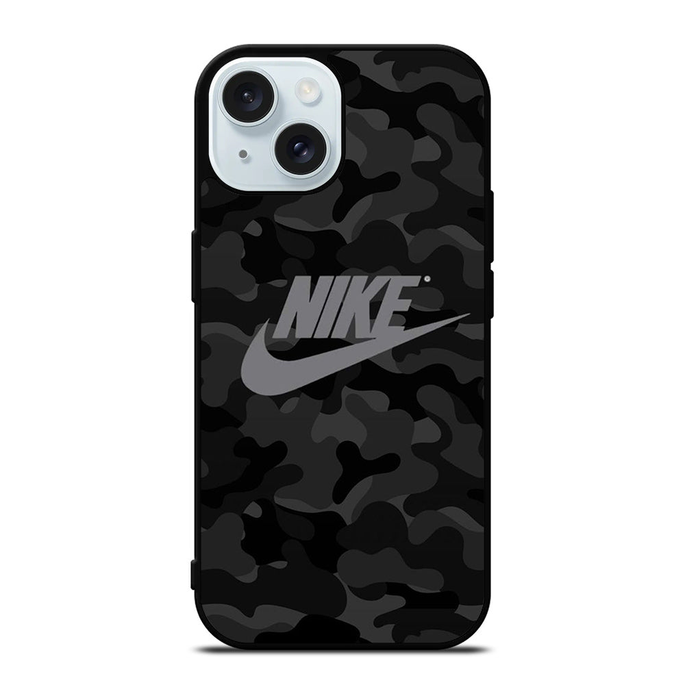 NIKE CAMO ART LOGO iPhone 15 Case Cover