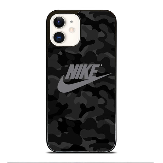 NIKE CAMO ART LOGO iPhone 12 Case Cover