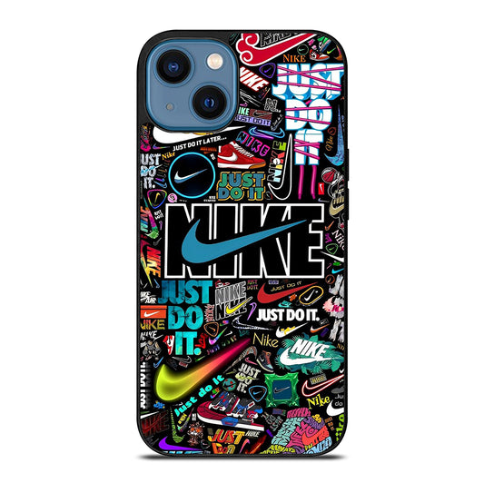 NIKE LOGO PATTERN iPhone 14 Case Cover