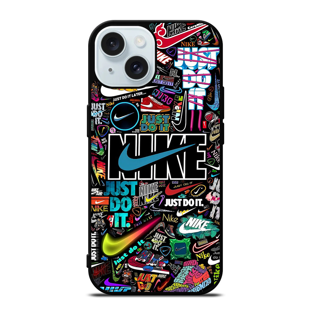 NIKE LOGO PATTERN iPhone 15 Case Cover