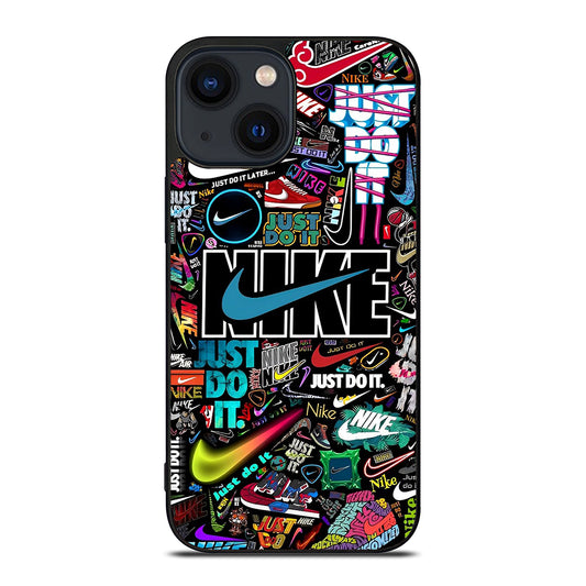 NIKE LOGO PATTERN iPhone 14 Plus Case Cover