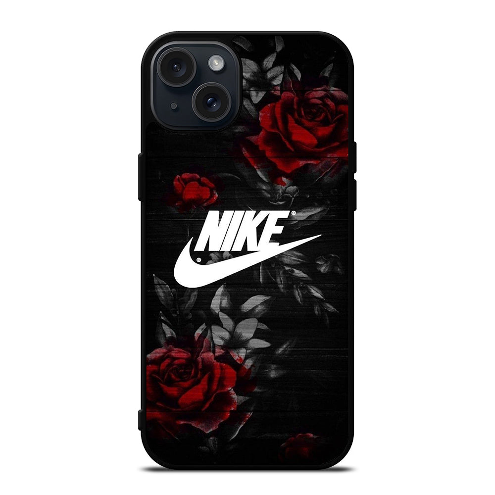NIKE ROSE FLOWER LOGO iPhone 15 Plus Case Cover
