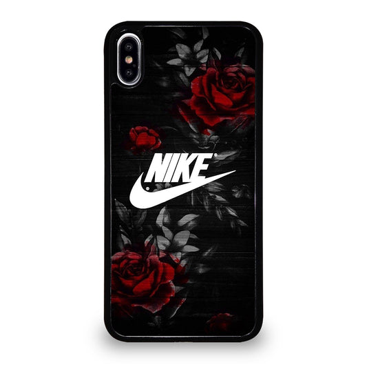 NIKE ROSE FLOWER LOGO iPhone XS Max Case Cover