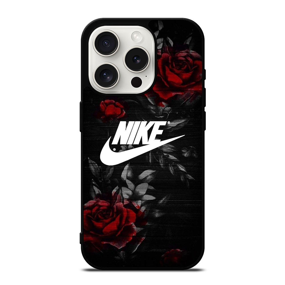 NIKE ROSE FLOWER LOGO iPhone 15 Pro Case Cover
