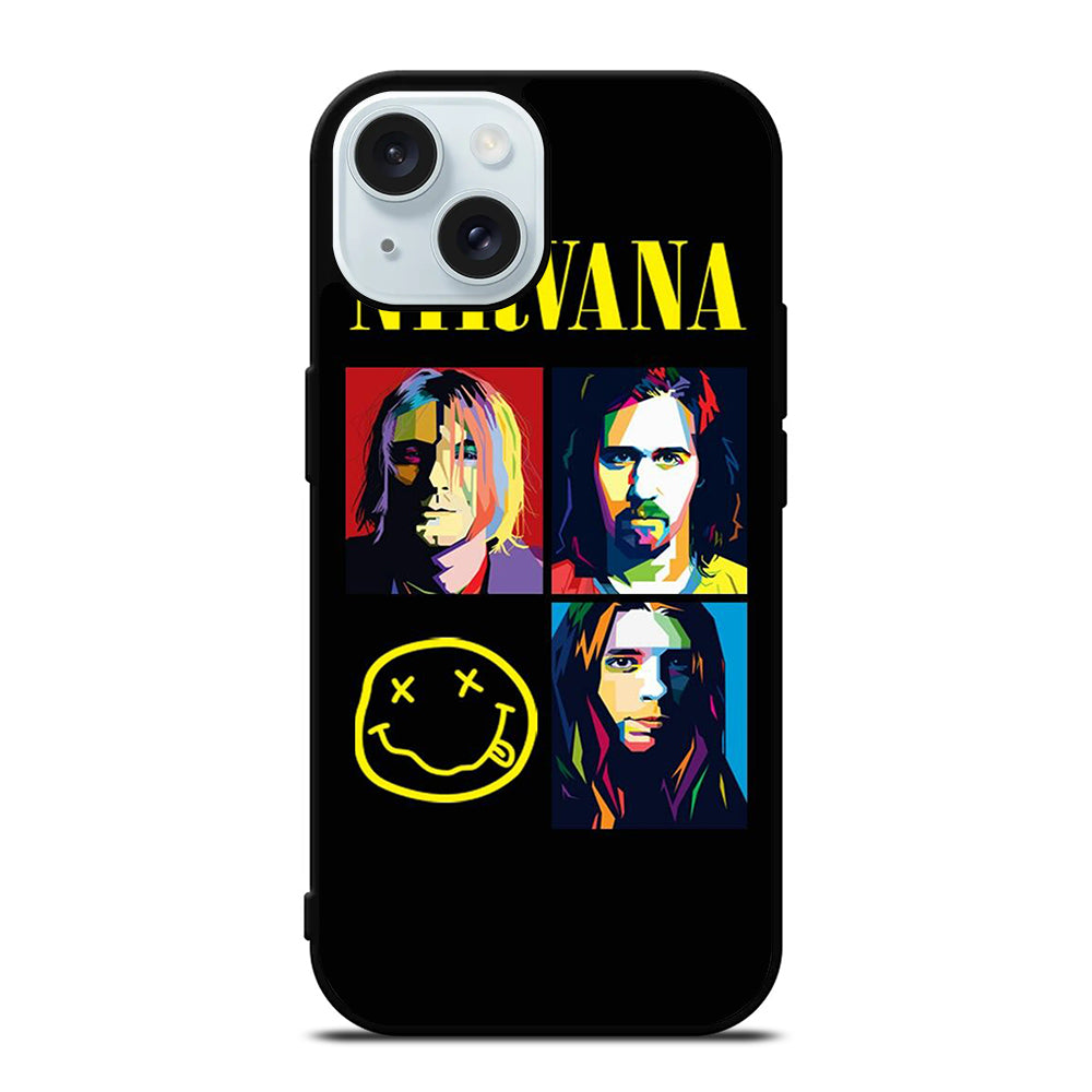 NIRVANA AMERICAN BAND iPhone 15 Case Cover
