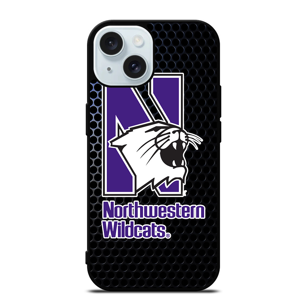NORTHWESTERN WILDCATS ICON 3 iPhone 15 Case Cover