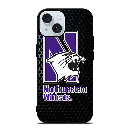 NORTHWESTERN WILDCATS ICON 3 iPhone 15 Case Cover